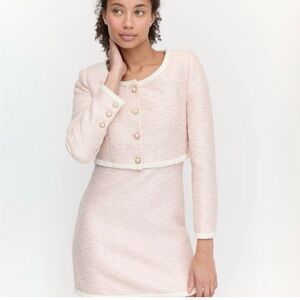 Hill House Pink and Cream Blazer